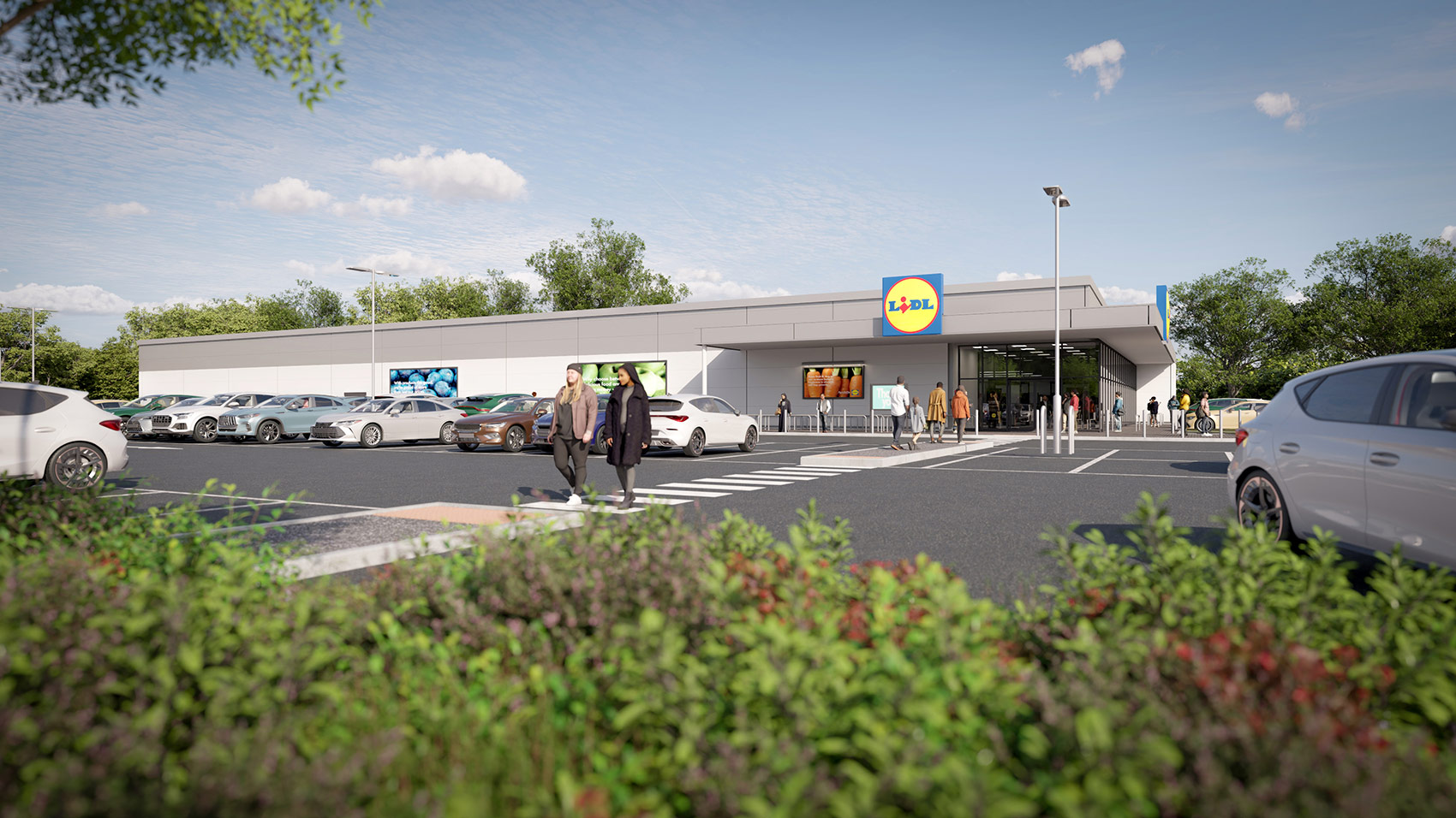 3D visual of the proposed store